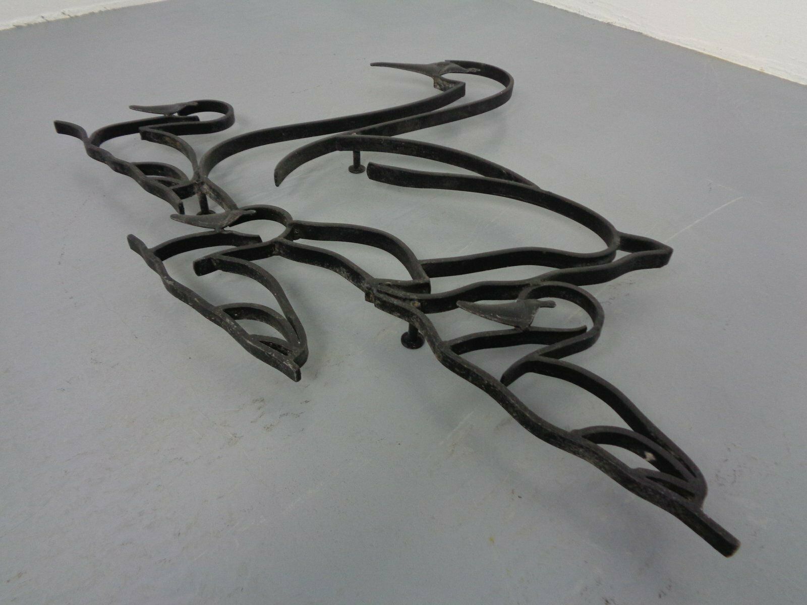 photo vinterior Large Cast Iron Swan Family, Germany, 1960s