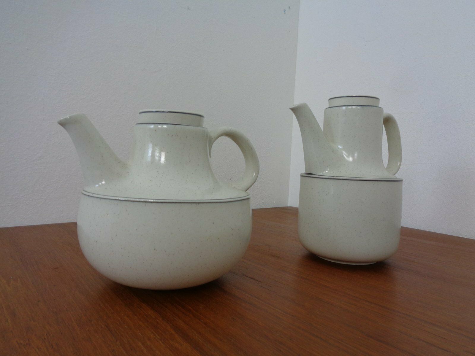 Swedish Birka Tea Pot & Coffeepot By Stig Lindberg For Gustavsberg, 1960s, Set Of 2 photo vinterior