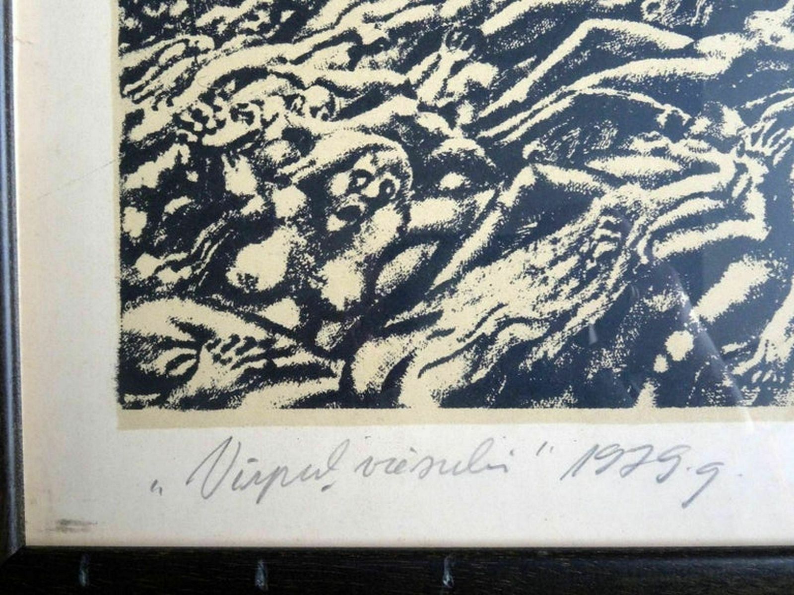 Ivars Poikans. Whirlwind 1979, Paper, Lithography, 59x46 Cm photo for sale