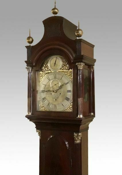 An Important George III Mahogany Longcase London Clock. Thomas Mudge, London Circa 1765 photo furniture