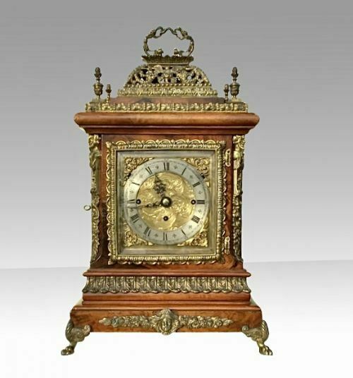 Large Triple Fusee Bracket Boardroom Musical Clock