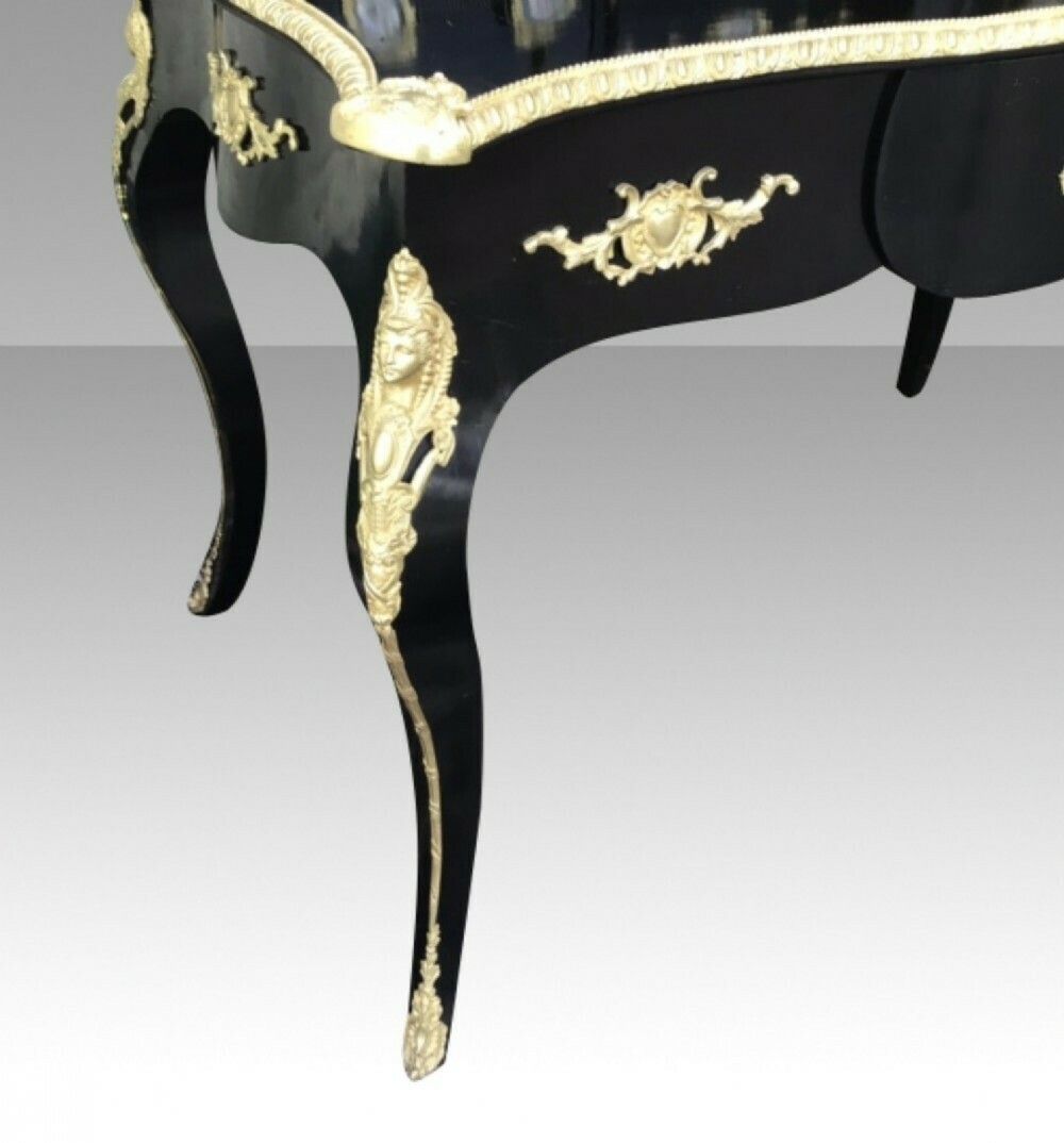 Antique Ebonised Ormolu Mounted Bon Heur Du Jour Desk photo buy