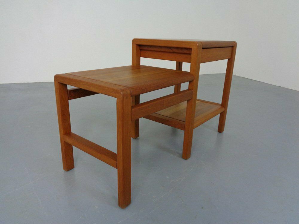 Teak Side Table With Drawer From Salling Stolefabrik Durup, 1970s photo for sale