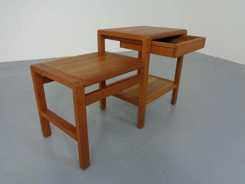 Teak Side Table With Drawer From Salling Stolefabrik Durup, 1970s photo Furniture