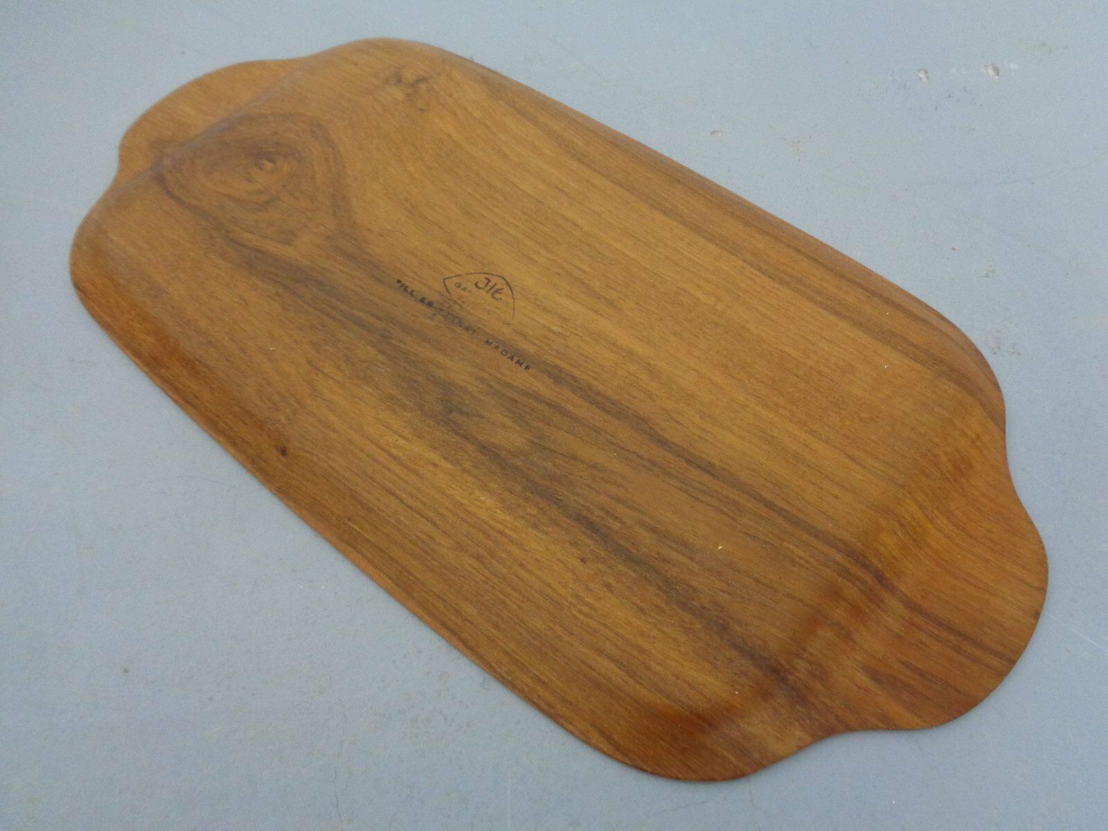 202.0 Swedish Teak Tray With Tea Cups By Jie Gantofta, 1960s, Set Of 7 photo