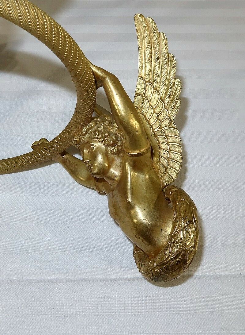 photo furniture Pair Of Gilt Bronze Candle Holder Sconces, Empire   Early 19th Century