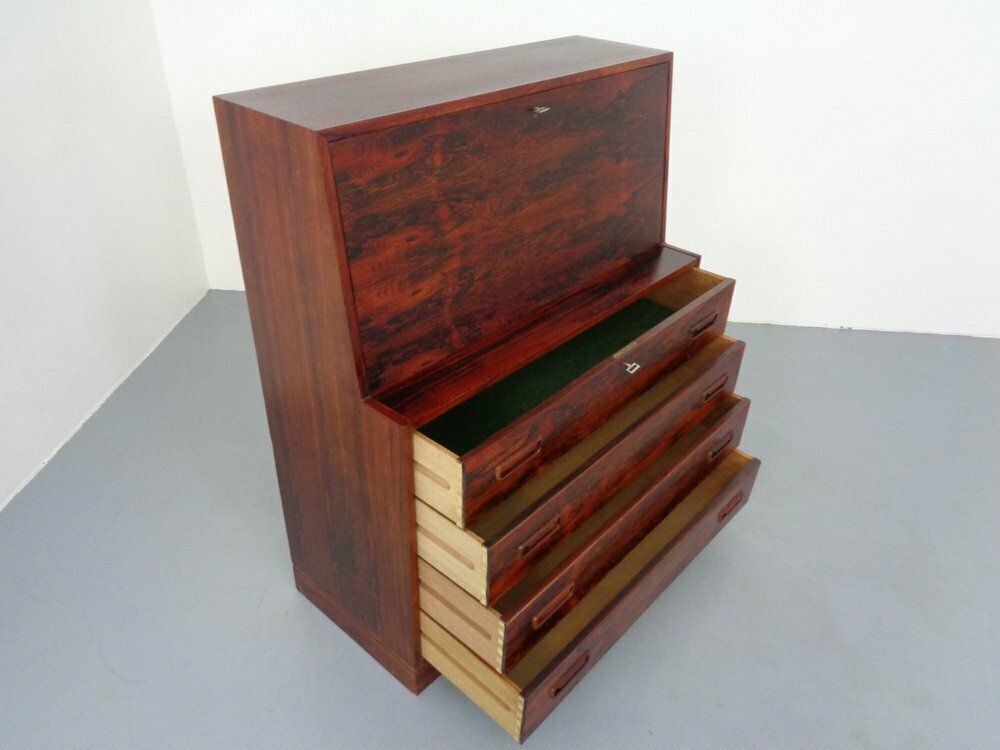 2155.0 Danish Rosewood Secretary By Arne Wahl Iversen For Winning Mobelfabrik, 1960s photo