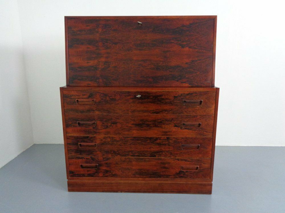 photo vinterior Danish Rosewood Secretary By Arne Wahl Iversen For Winning Mobelfabrik, 1960s
