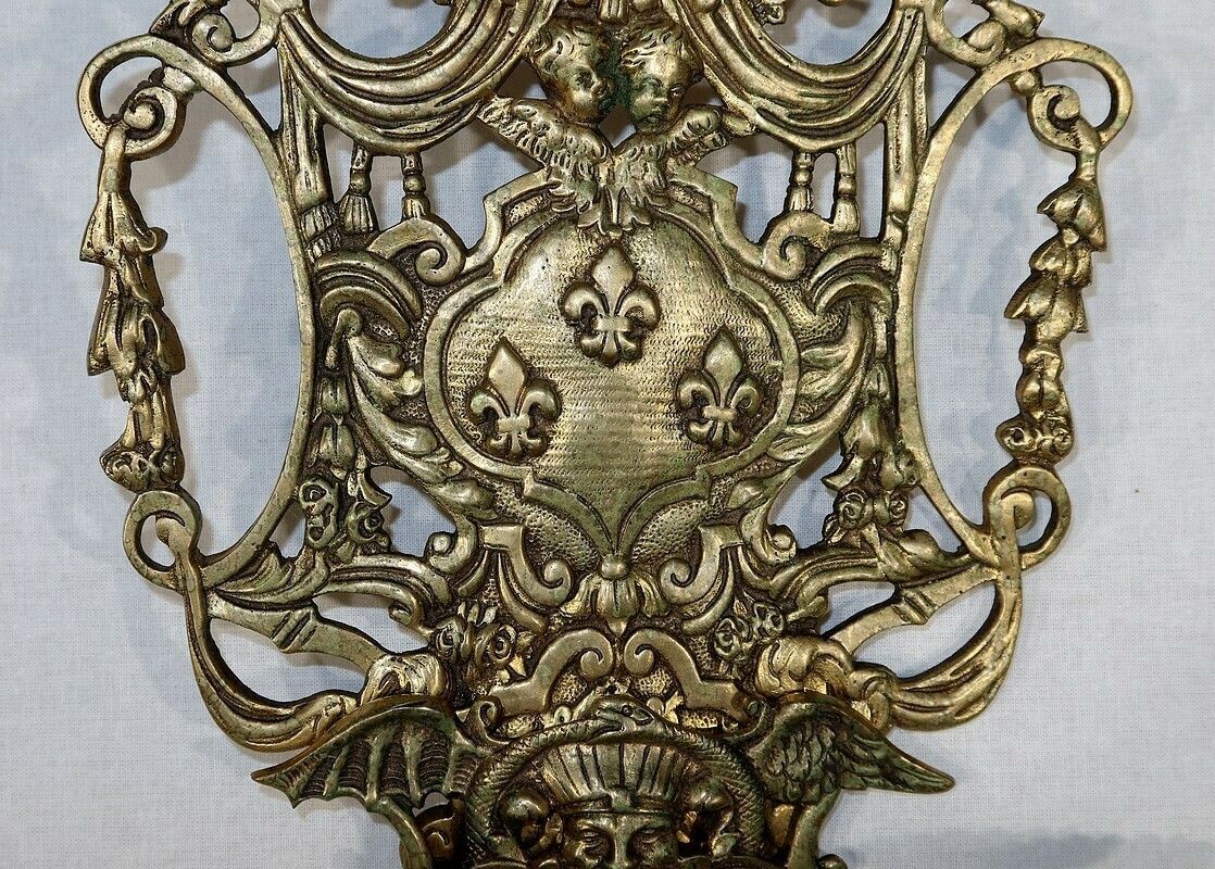 1720.1 Important Pair Of Wall Lights With 3 Branches In Gilded Bronze, Napoleon III   Mid 19th Century photo