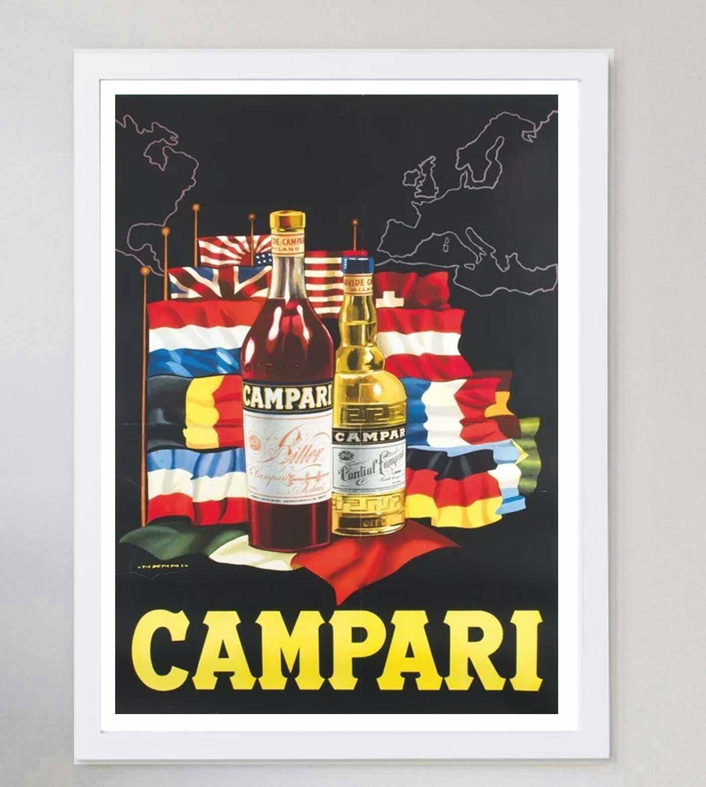 Campari   Nino Nanni Original Vintage Poster photo for sale