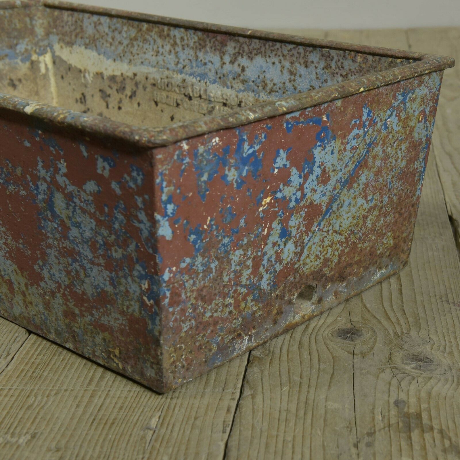 Antique Iron Garden Trough Planter