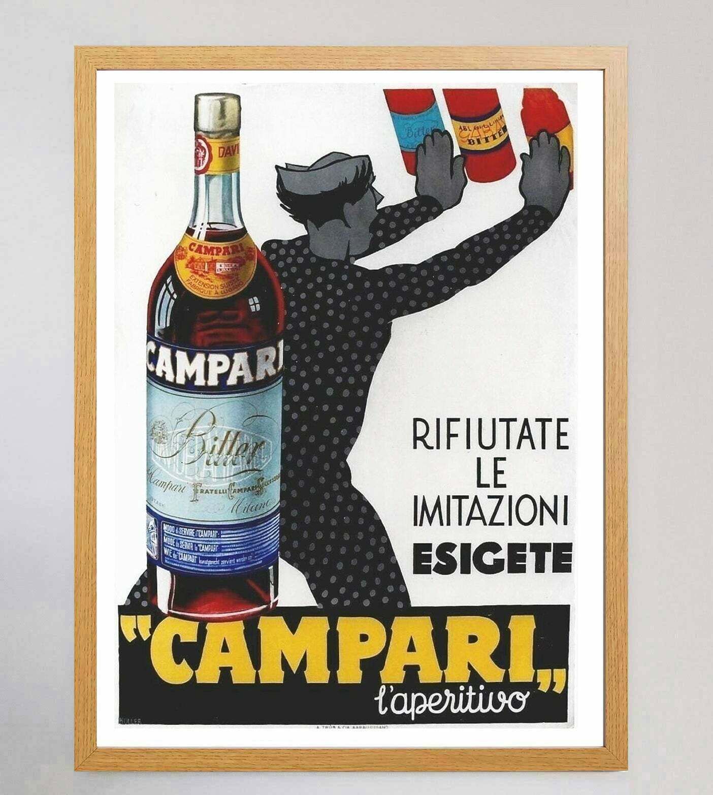 Campari The Aperitif   Koller Original Vintage Poster photo Art