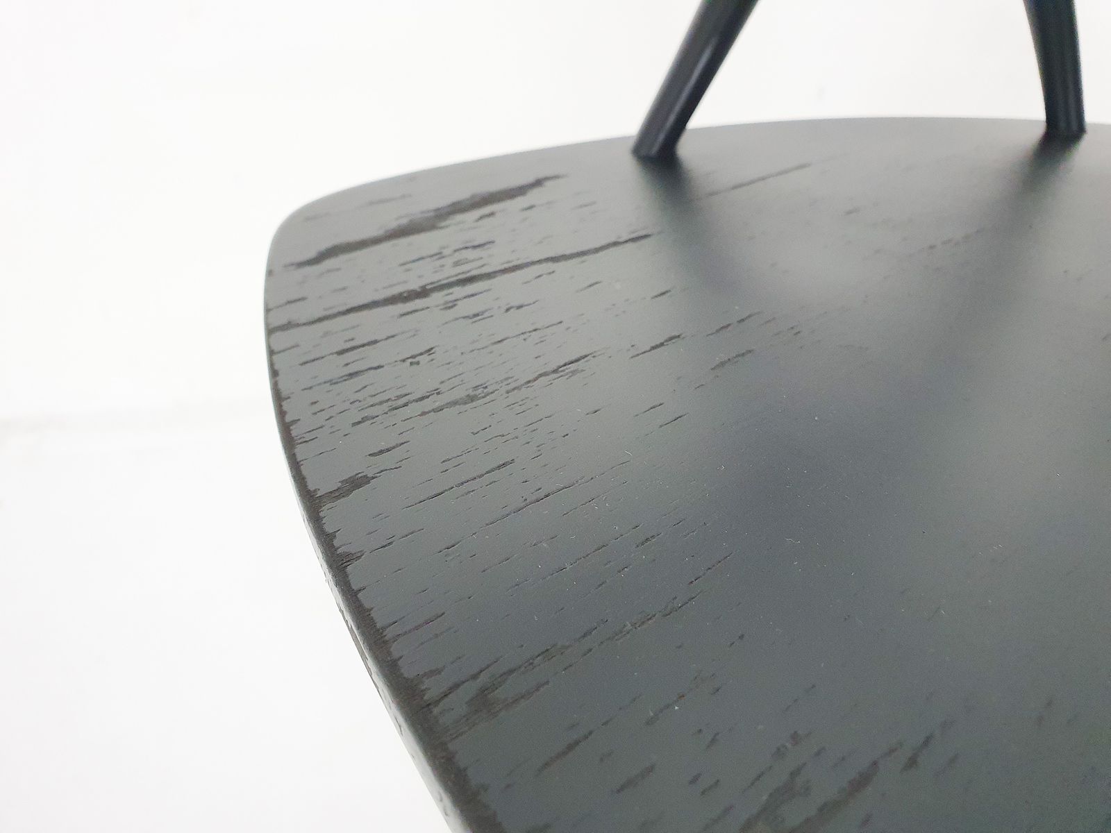 Black Wooden Rocking Chair By Illum Wikkelso For Niels Eilersen Model Iw3, Denmark 1958 photo for sale
