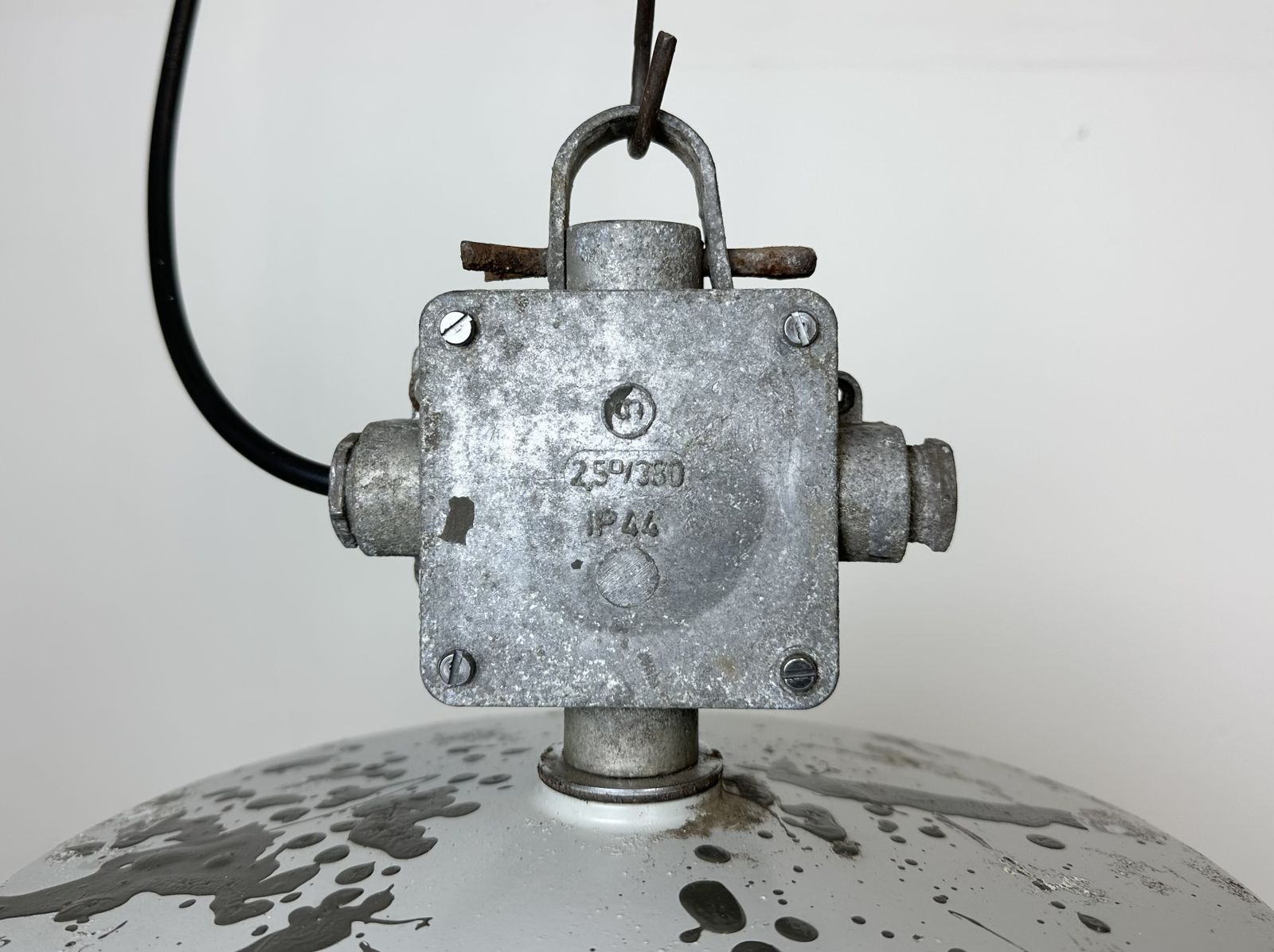 Industrial Polish Cast Aluminium Factory Pendant Lamp From Mesko, 1970s photo for sale