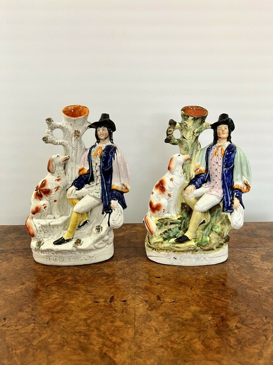 Fantastic Rare Large Pair Of Victorian Staffordshire Figures photo 465.0