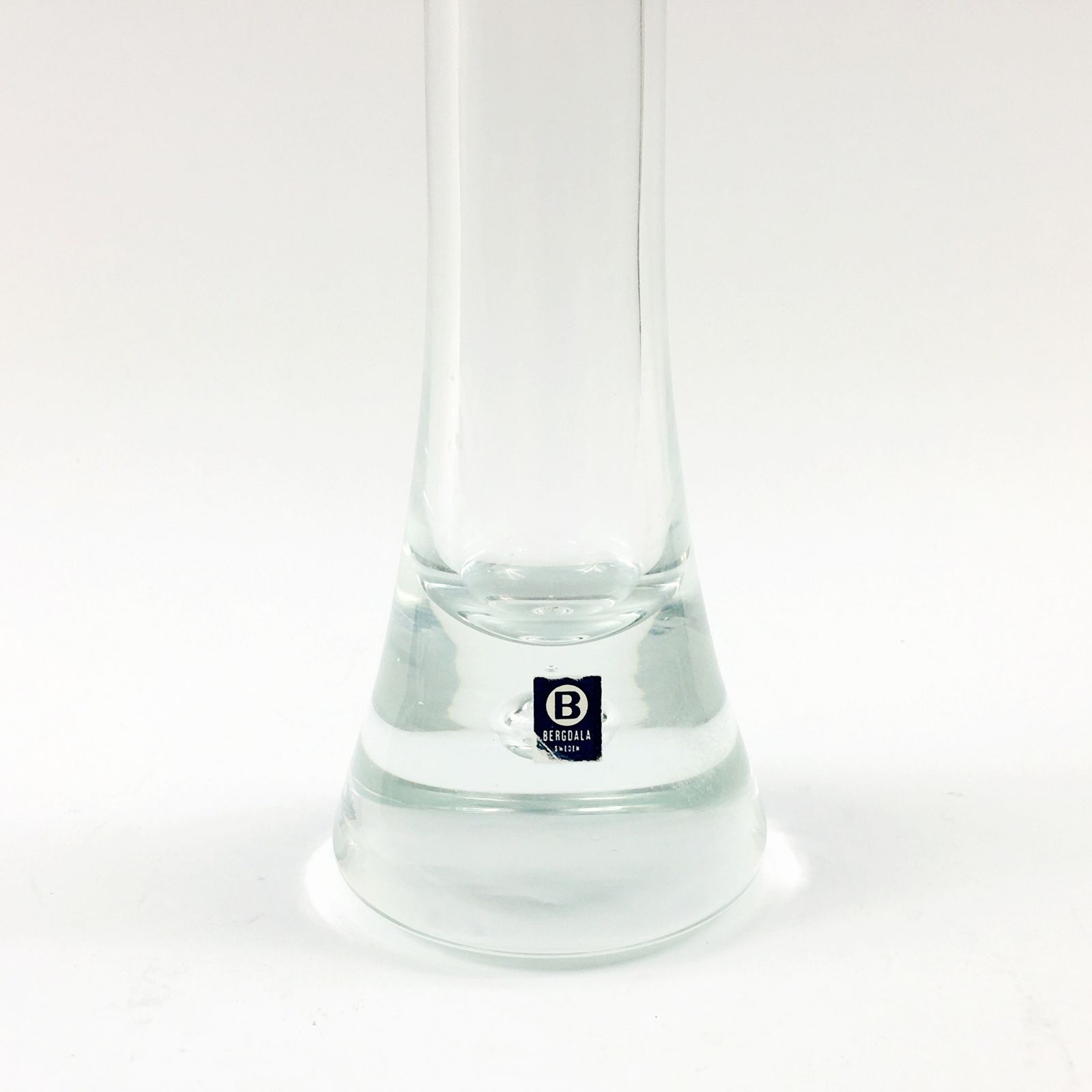 Scandinavische Minimalistische Glazen Vaas Van Bergdala, Zweden, Jaren 1970 photo Woonaccessoires