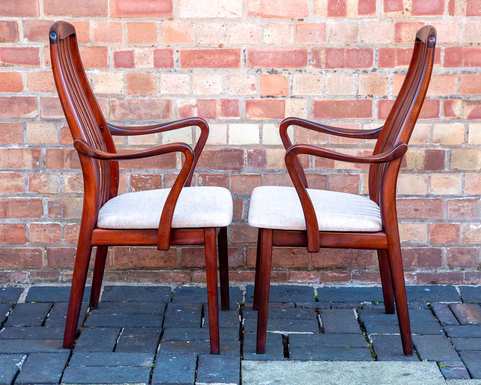 Rosewood Danish Carver Chairs Pair By Preben Schou High Back Mid Century Scandinavian Dining Chairs Mcm Scandi Japandi Danish Dining Chairs 1970s photo 2450.0