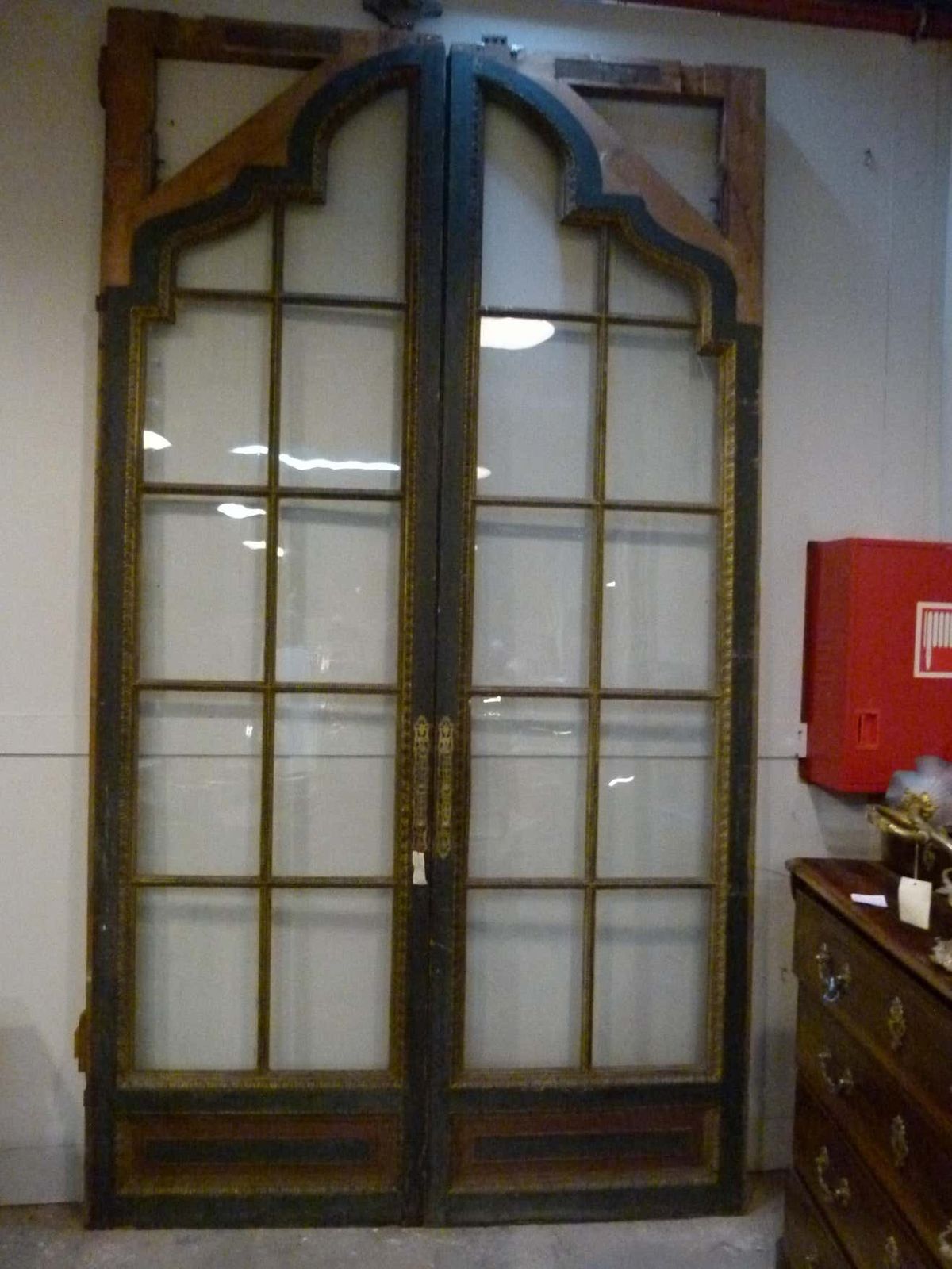 Antique Sliding Huge Double Glass Door photo furniture