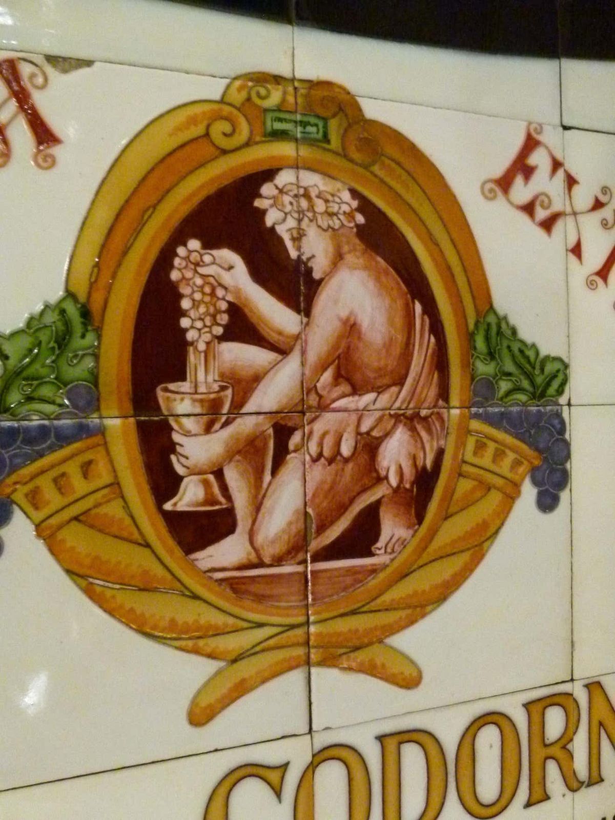 Art Nouveau Advertising Tile Poster From Codorniu''S Cellar, Spain photo furniture