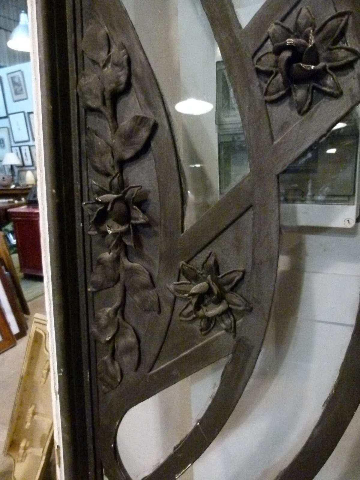 Double Front Door In Art Nouveau Style. photo vinterior