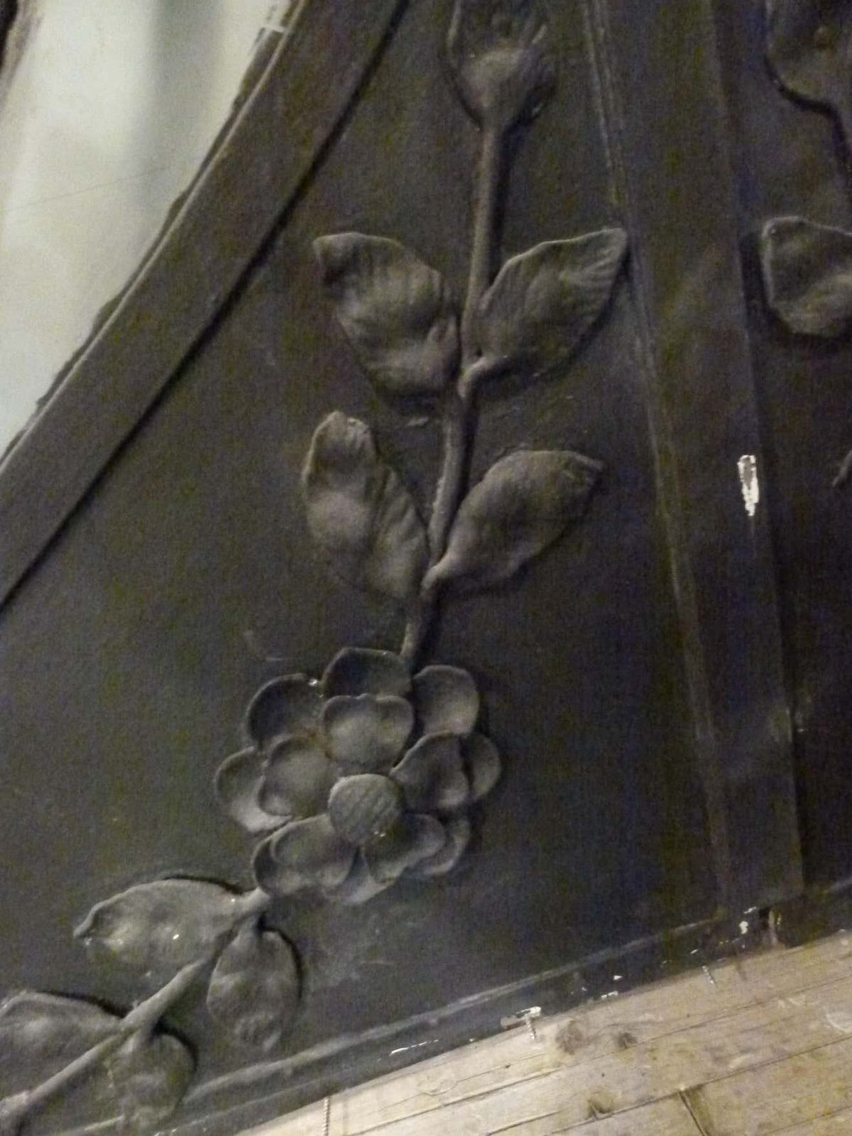 photo furniture Double Front Door In Art Nouveau Style.