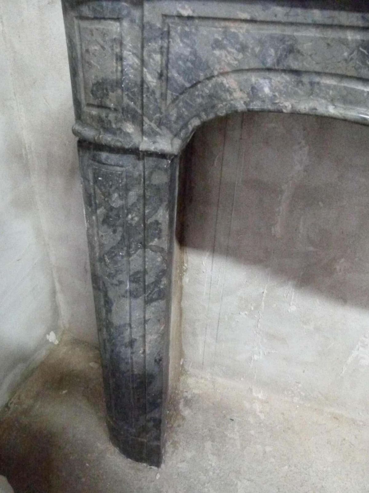 Louis XV Style Grey Marble Fire Place Mantel photo 13492.0