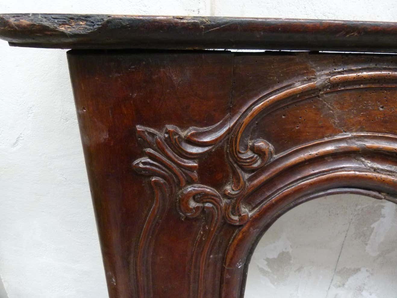 photo buy Louis XVI Style Wooden Carved Fireplace Mantel