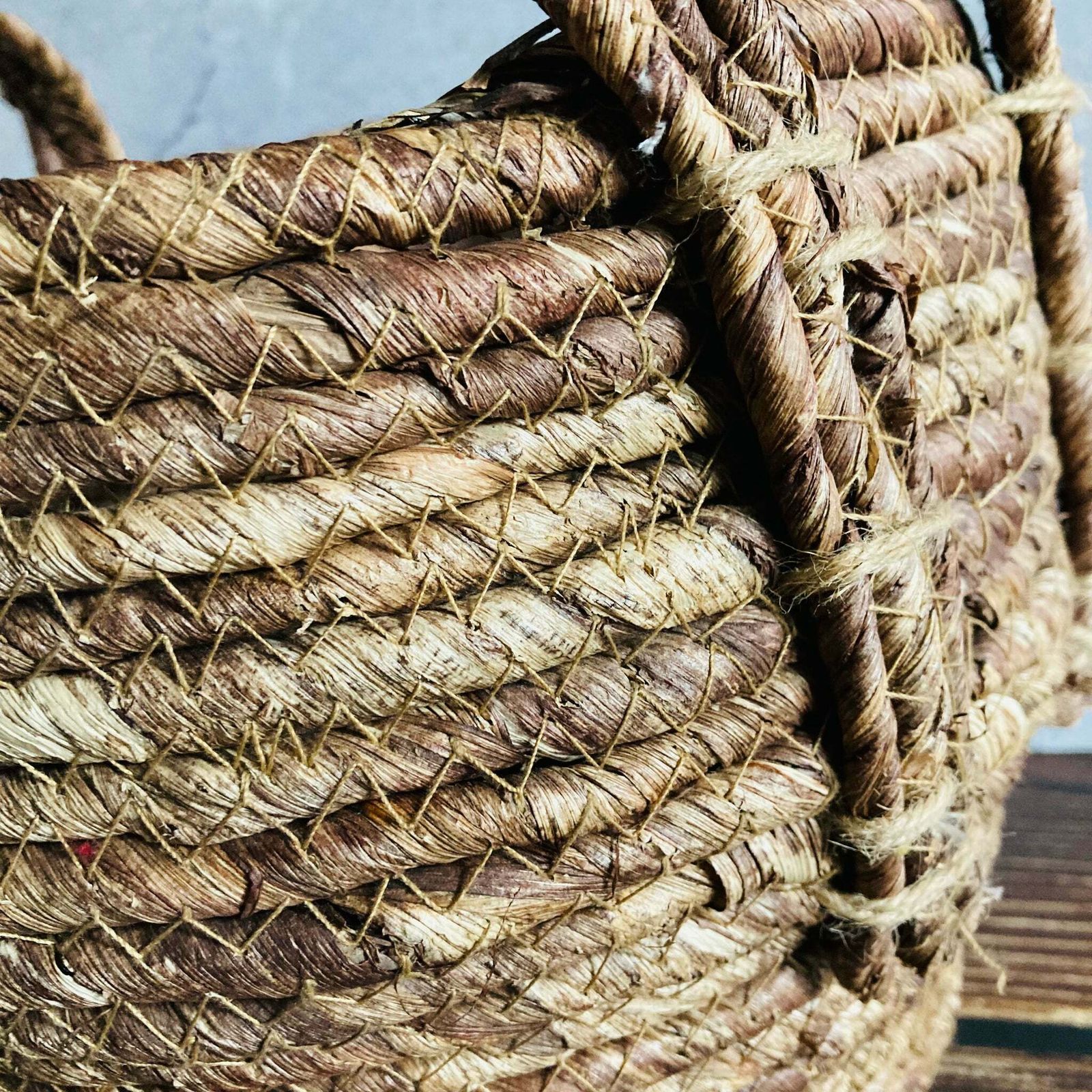 Handmade Natural Storage Basket photo vinterior