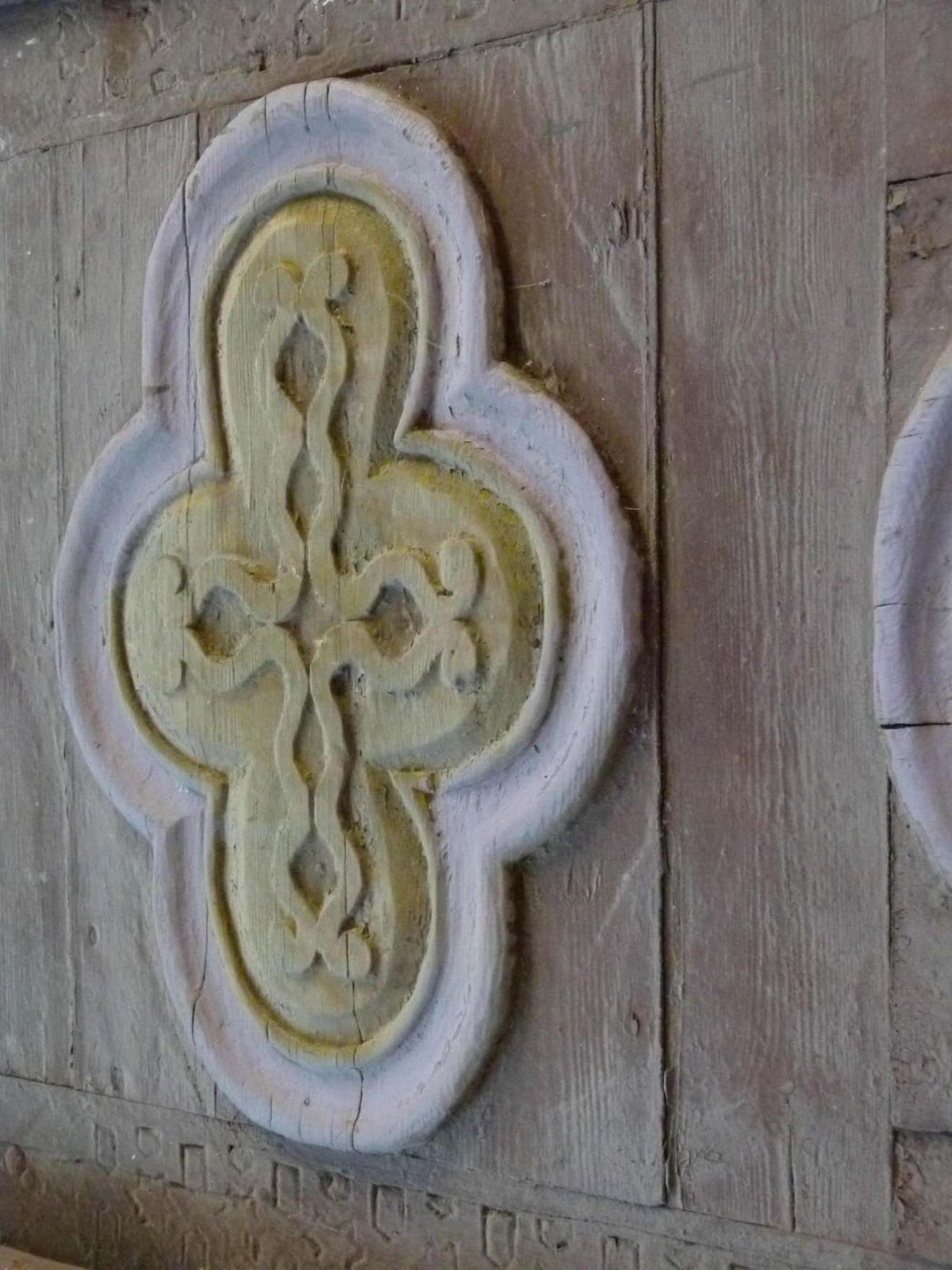 Wooden Double Front Door In Art Nouveau Style photo 5378.0