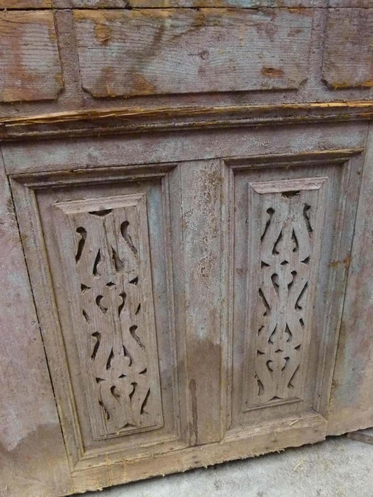 Wooden Double Door Portal In Art Nouveau Style, Spain photo 7171.0