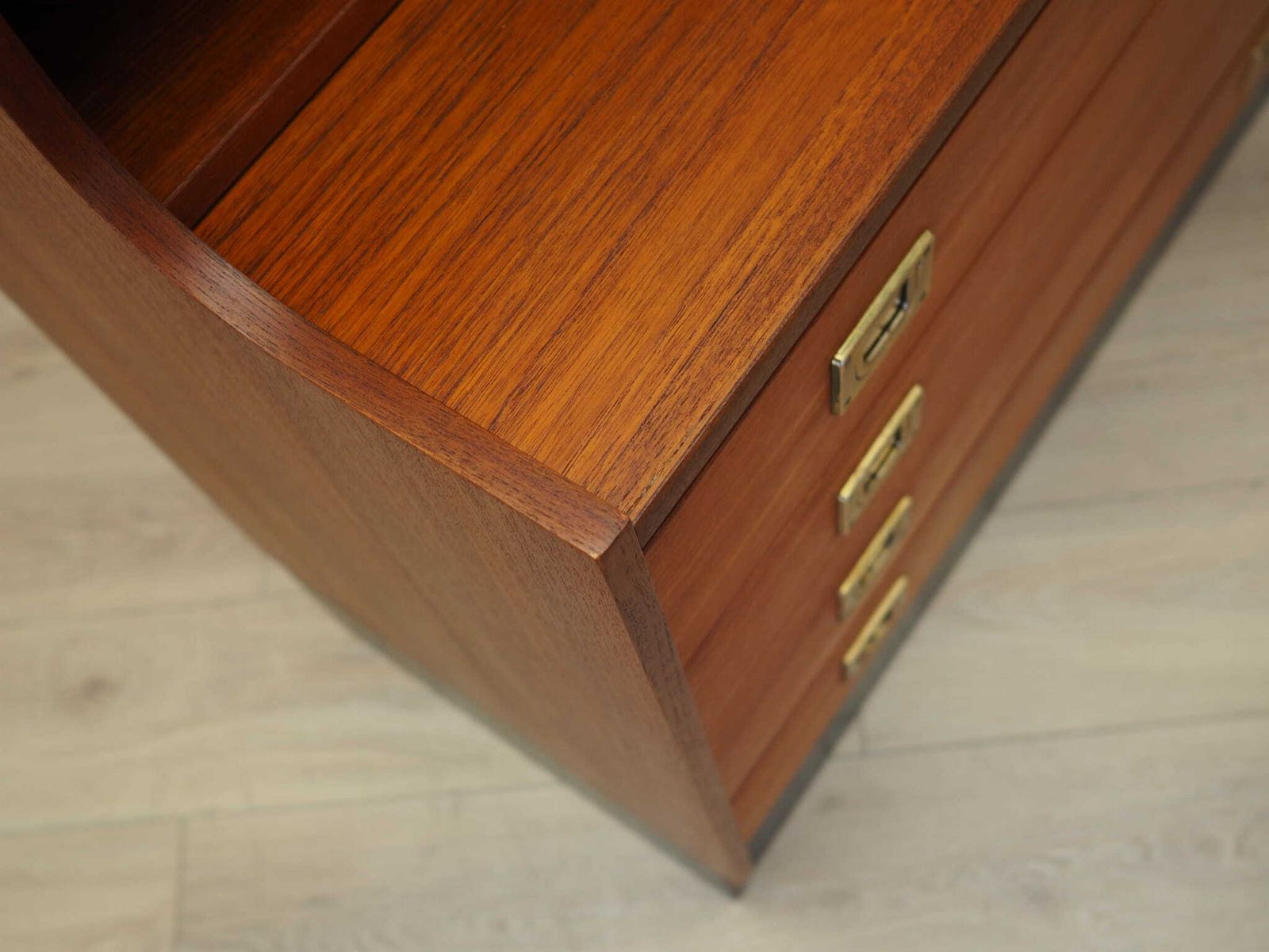 Teakhouten Secretaire, Deens Design, Jaren 1970, Productie: Denemarken photo vintage
