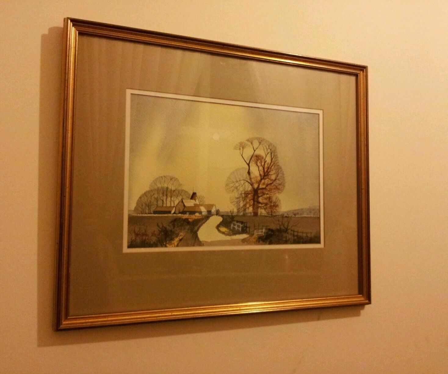 Geoffrey Hall Fine Art Watercolour Painting Original Signed Framed 1981