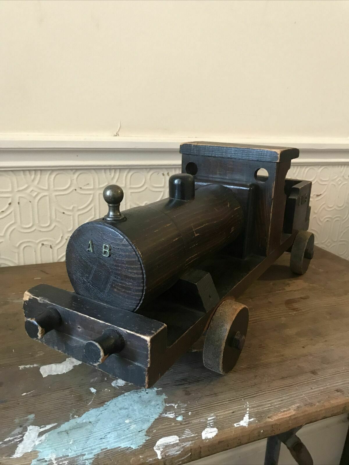 Lms Locomotives Scratch Built Antique Wooden Train Toy Display Large Railway photo furniture
