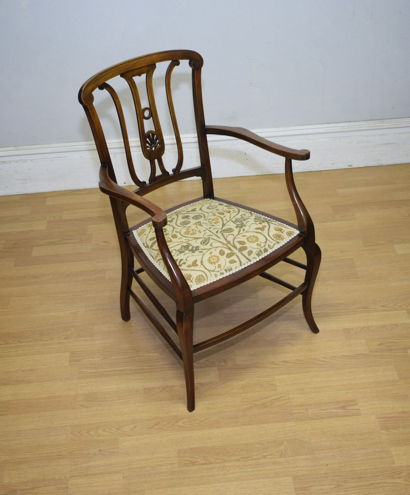 Edwardian Armchair, 1900s, Mahogany