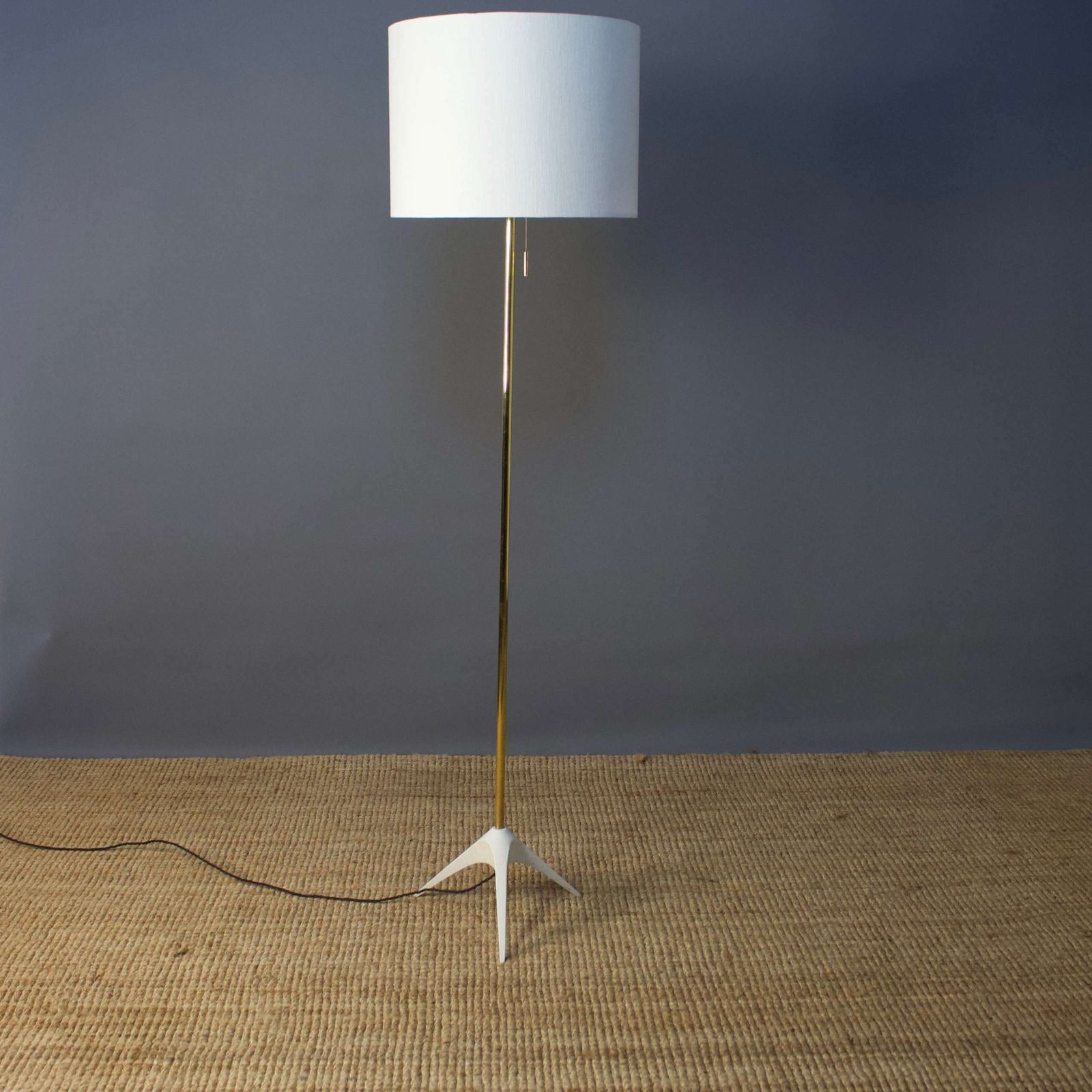 Midcentury Brass Floor Lamp, 1960s photo furniture