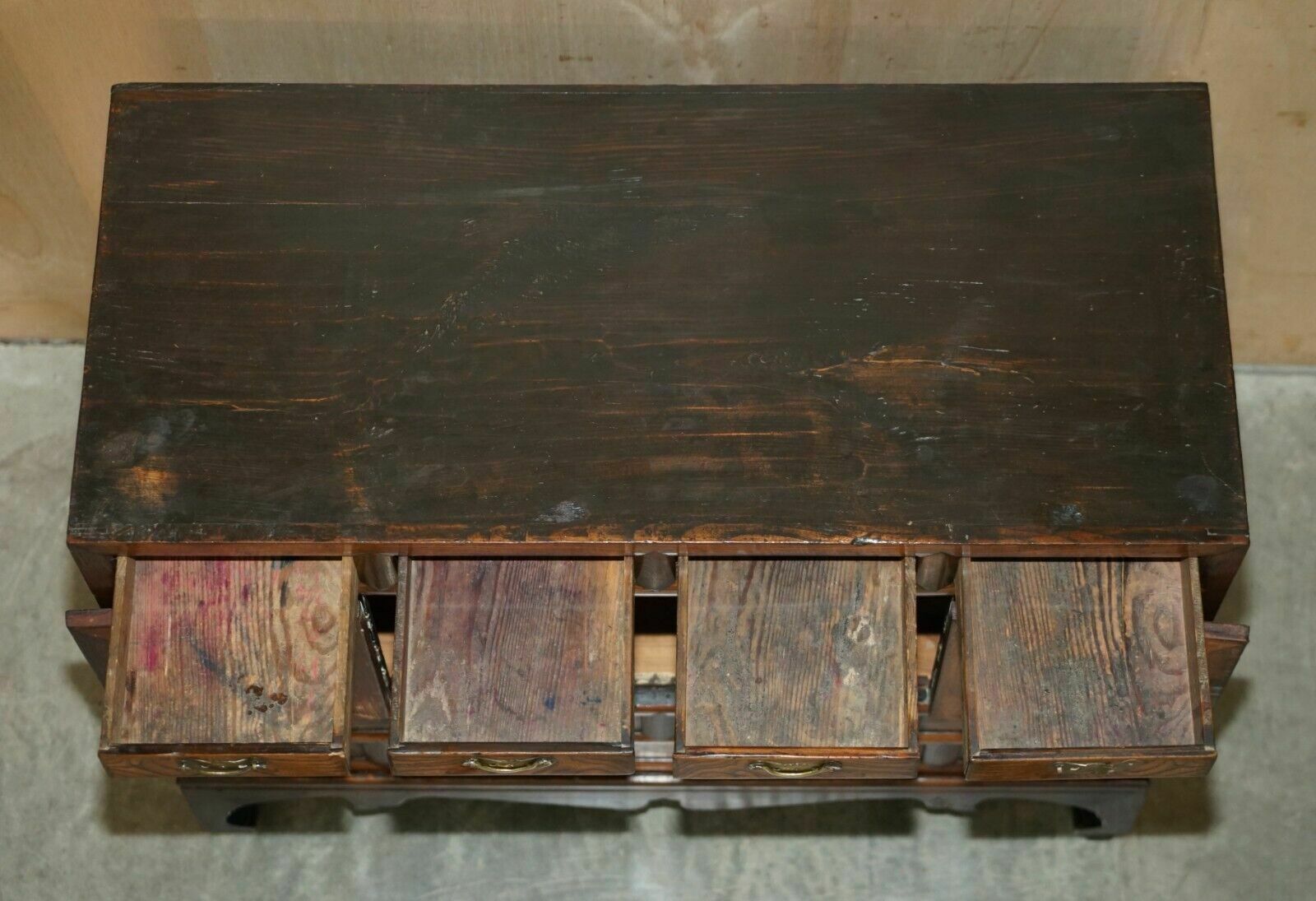photo buy Pair Of Vintage Circa 1950's Asian Korean Scholars Side Table Chests Inc Drawers