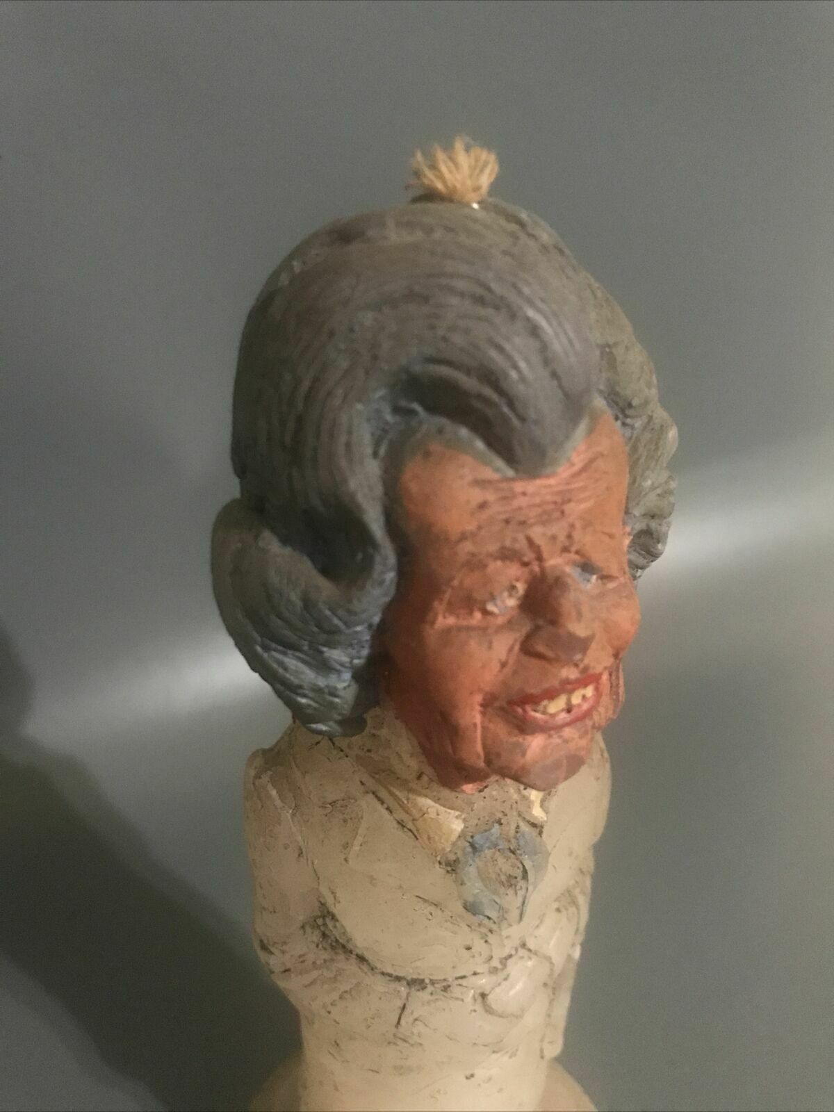 Rare John Somerville Margaret Thatcher Candle Sculpture Political Art Figurative photo for sale