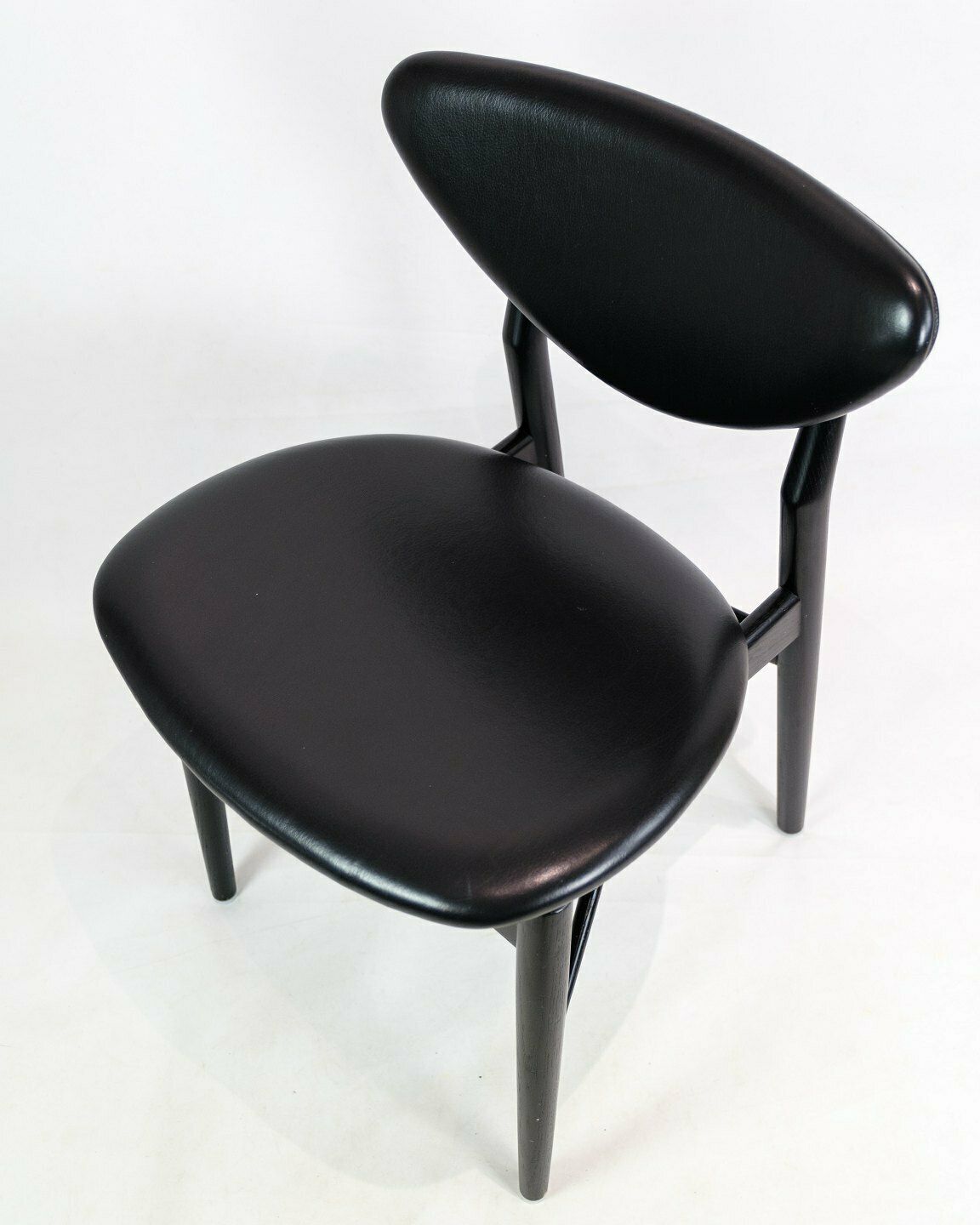 Chair Model 108 In Oak & Black Leather By Finn Juhl For House Of Finn Juhl photo furniture