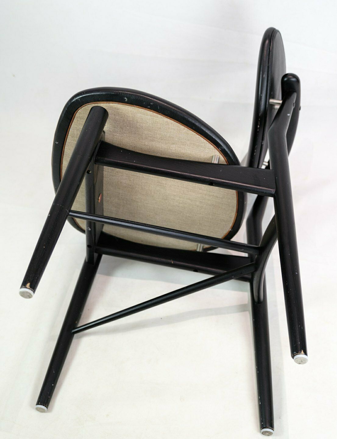 Chair Model 108 In Oak & Black Leather By Finn Juhl For House Of Finn Juhl photo vintage