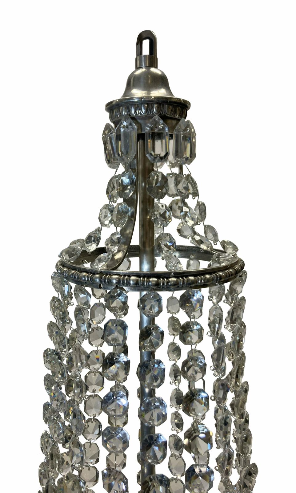 An English Cut Glass Tent & Bag Chandelier photo buy