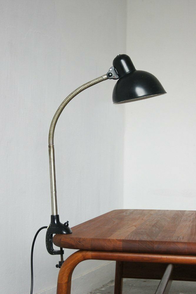 Bauhaus Black Table Lamp By Christian Dell For Kaiser Leuchten, 1950s photo furniture