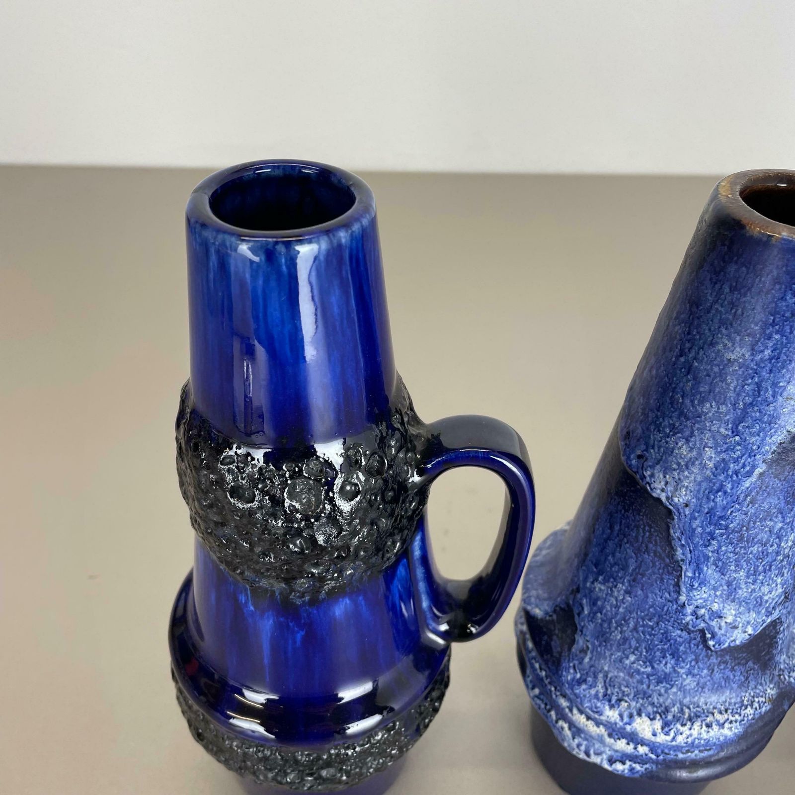 Set Of Four Vintage Pottery Fat Lava Vases Made By Scheurich, Germany, 1970s photo buy