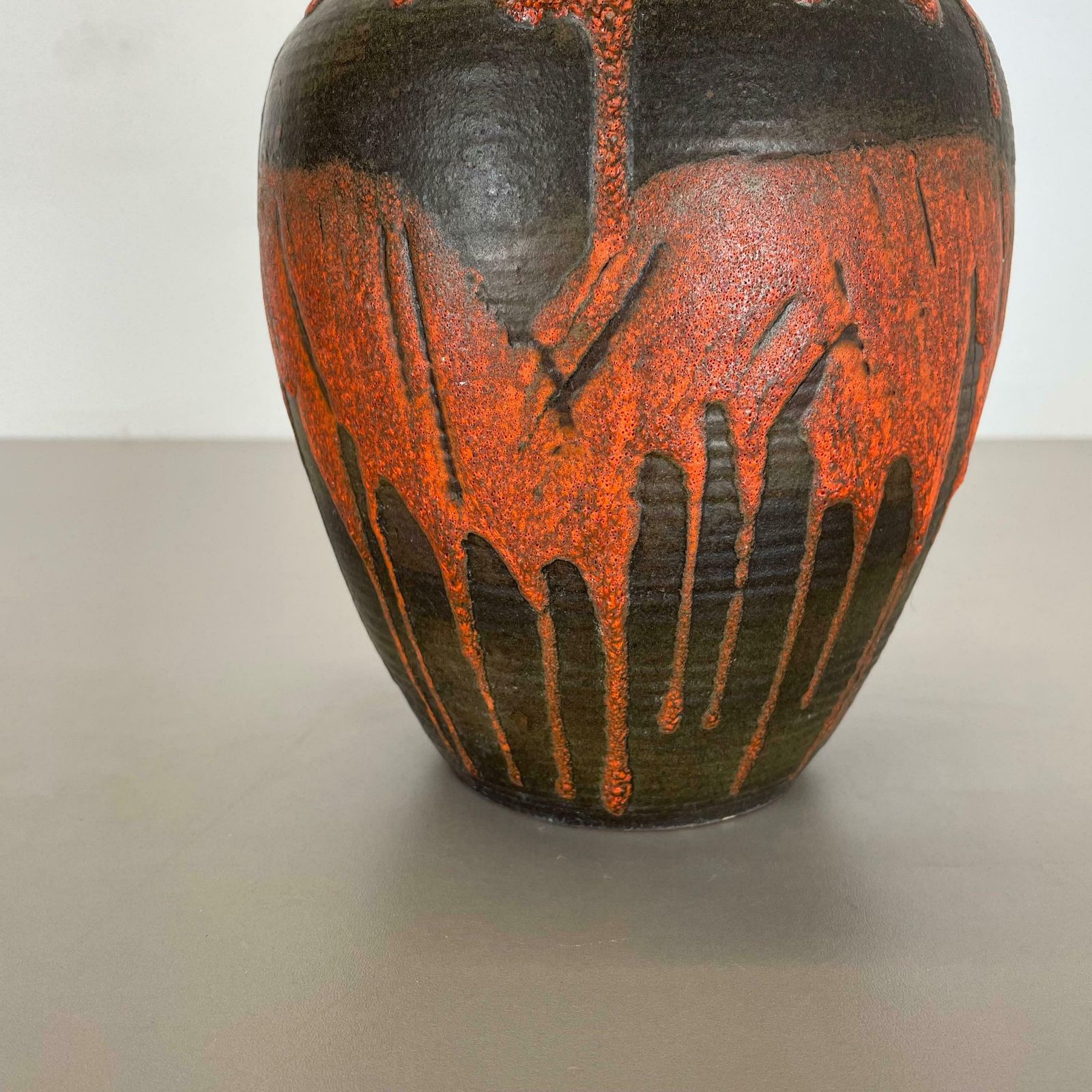Fat Lava Ceramic Pottery Vase Heinz Siery Carstens Tönnieshof, Germany, 1970s photo 535.0