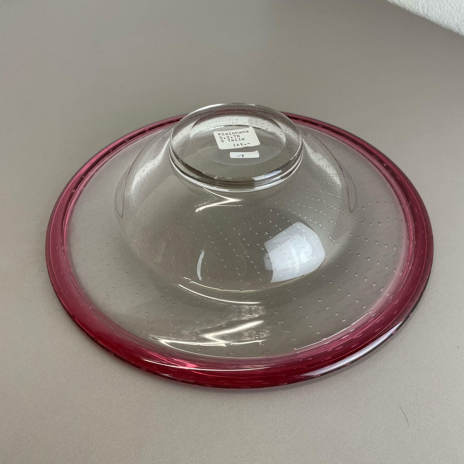 photo buy German Glass Bowl By Karl Wiedmann For Wmf, 1960s Baushaus Art Deco
