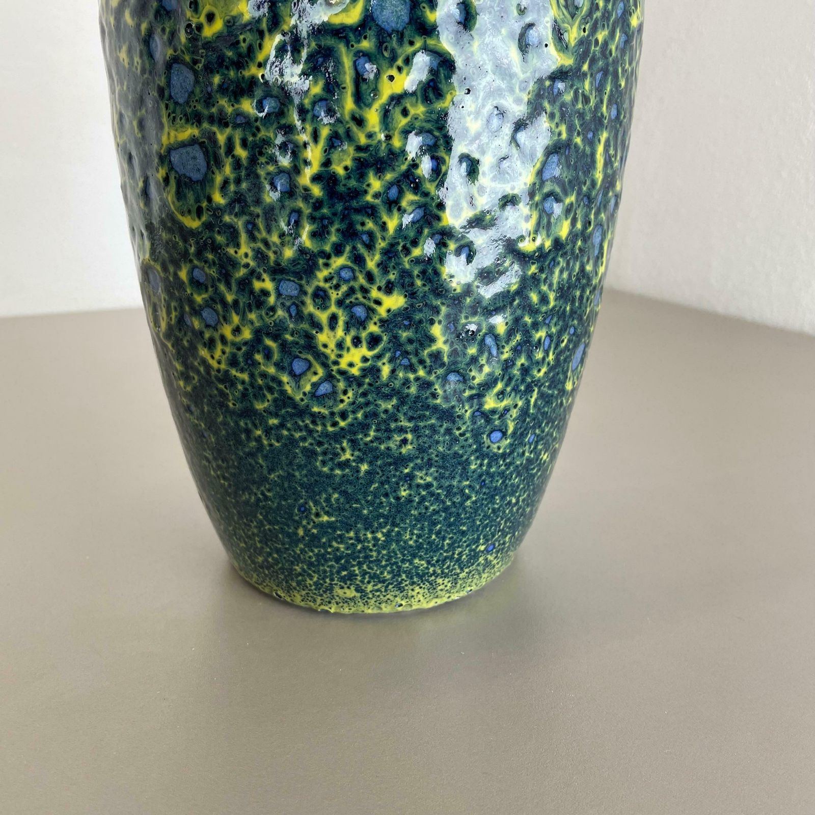 photo furniture Rare Super Colour Crusty Fat Lava Multi Colour Vase Scheurich, Germany Wgp, 1970s