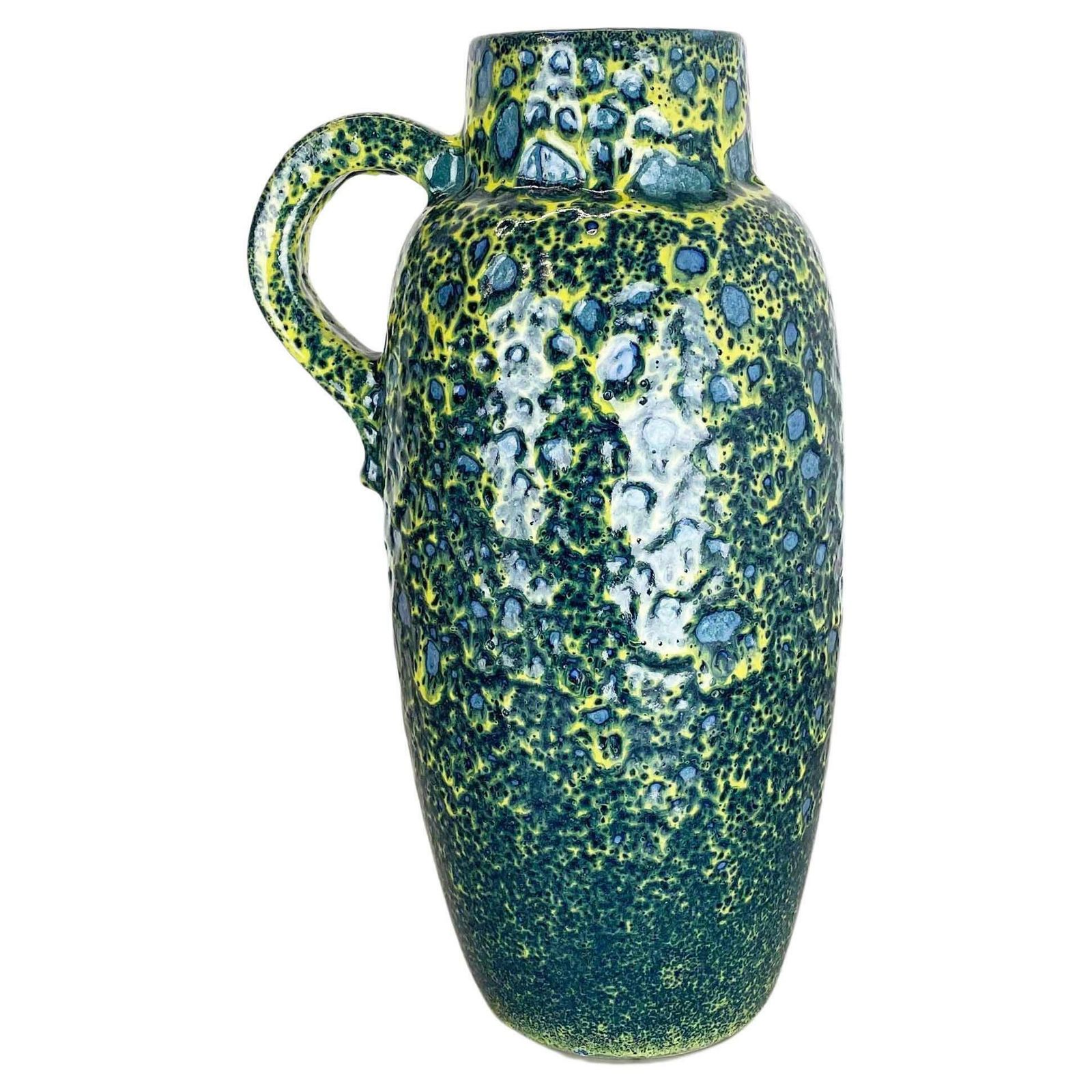 photo buy Rare Super Colour Crusty Fat Lava Multi Colour Vase Scheurich, Germany Wgp, 1970s