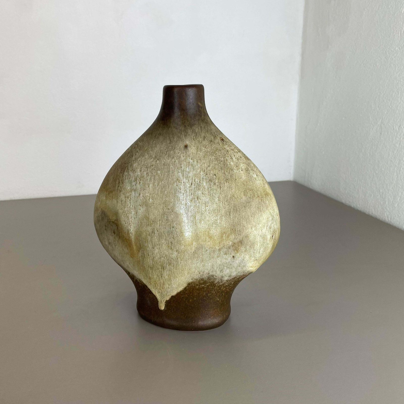 Fat Lava Ceramic Pottery Vase Gerda Heukeroth Carstens Tönnieshof Germany, 1970s photo 499.0