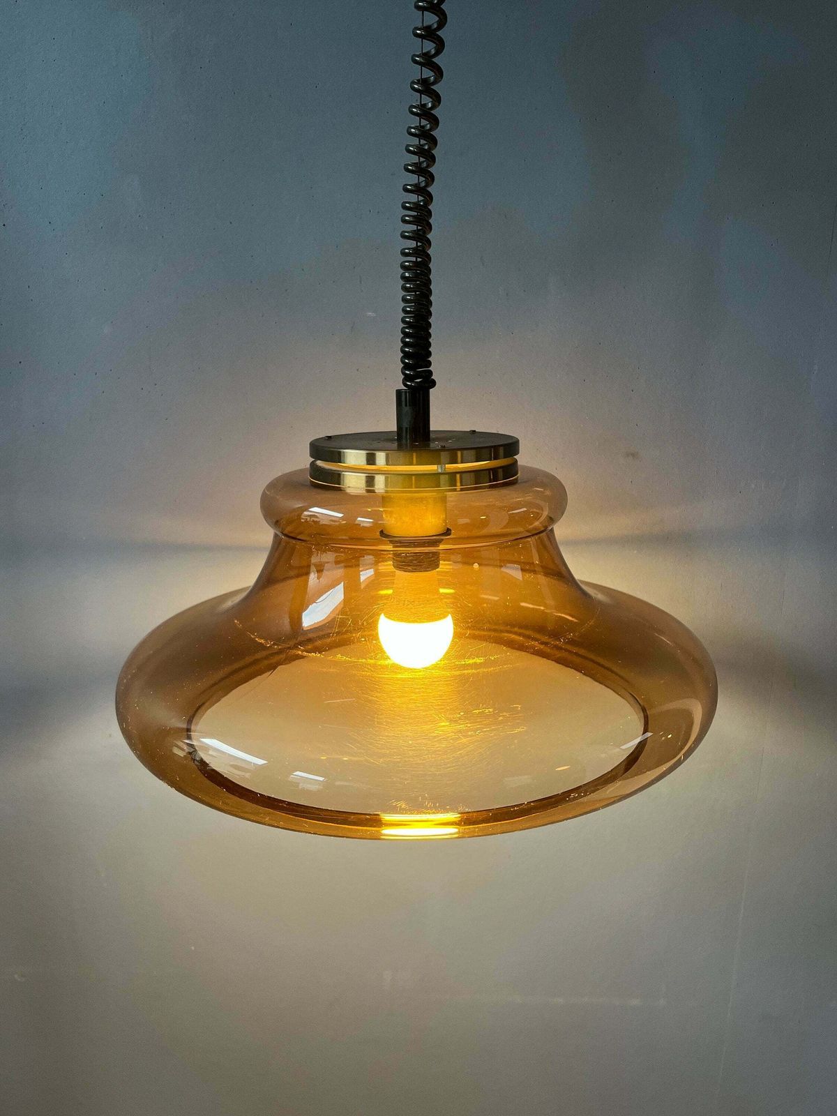 Space Age Hanglamp Van Herda / Vintage Mid Century Plafondlamp