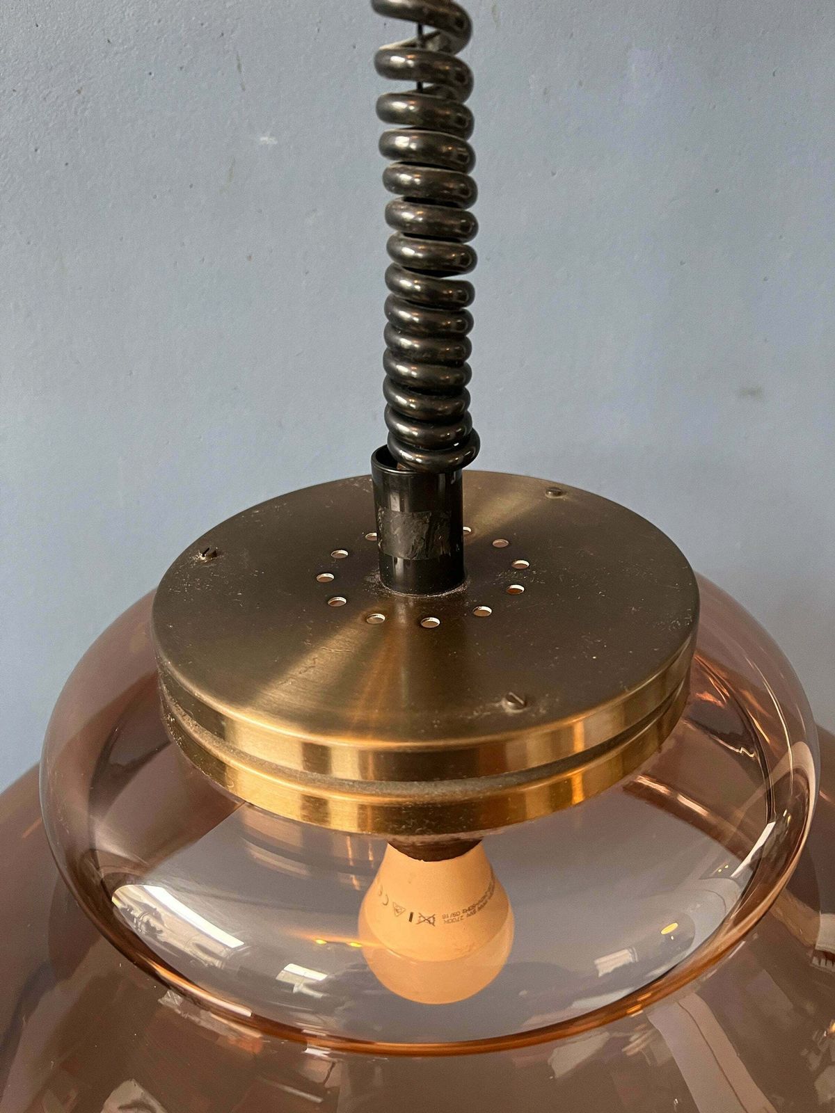 Space Age Hanglamp Van Herda / Vintage Mid Century Plafondlamp photo buy