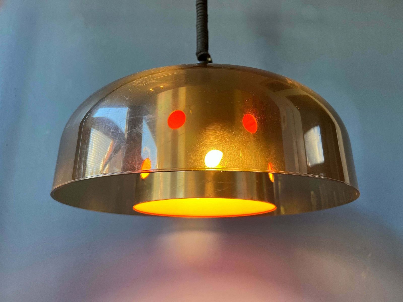 Mid Century Herda Space Age Lamp / Vintage Jaren 70 Hanglamp photo furniture